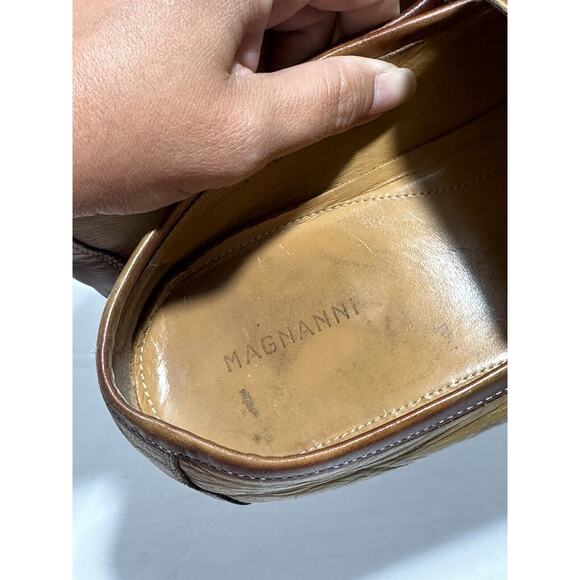 Magnanni Rambla Leather Buckle-Strap Loafers Brown Tan Sz 10.5‎ 23001 Nordstrom main image 12